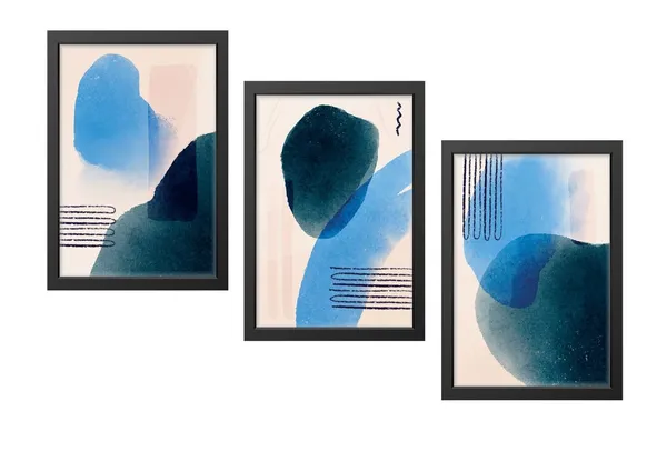 Black__Abstract_Hd_Print_Painting_Set_Of_3_With_Frame_|_For_Home,_Living_Room_Gallery_&_Office,_Black_Frame,_Size_-_13.50_X_19.50_Inch,_Sf422