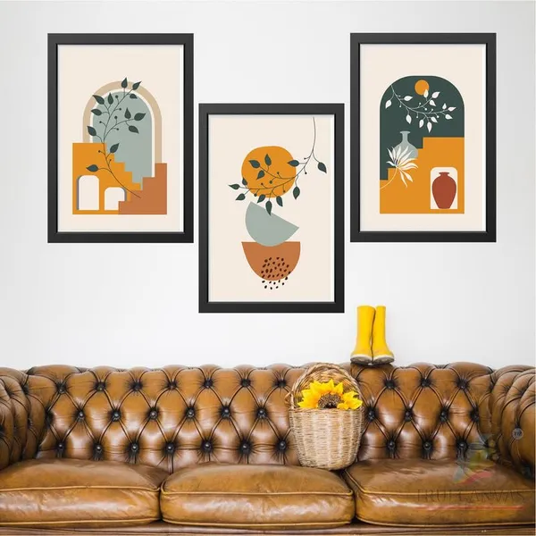 Black__Abstract_Hd_Print_Painting_Set_Of_3_With_Frame_|_For_Home,_Living_Room_Gallery_&_Office,_Black_Frame,_Size_-_13.50_X_19.50_Inch,_Sf423