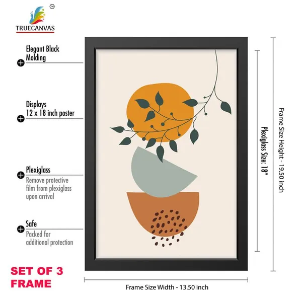 Black__Abstract_Hd_Print_Painting_Set_Of_3_With_Frame_|_For_Home,_Living_Room_Gallery_&_Office,_Black_Frame,_Size_-_13.50_X_19.50_Inch,_Sf423