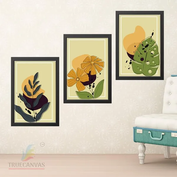 Black__Abstract_Hd_Print_Painting_Set_Of_3_With_Frame_|_For_Home,_Living_Room_Gallery_&_Office,_Black_Frame,_Size_-_13.50_X_19.50_Inch,_Sf425