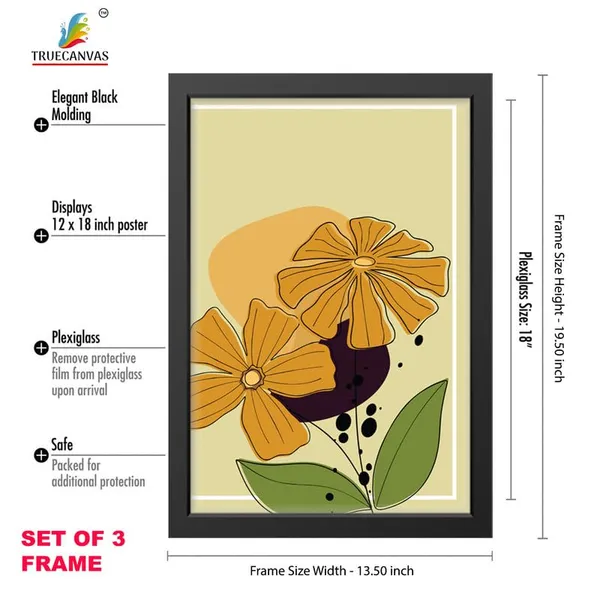 Black__Abstract_Hd_Print_Painting_Set_Of_3_With_Frame_|_For_Home,_Living_Room_Gallery_&_Office,_Black_Frame,_Size_-_13.50_X_19.50_Inch,_Sf425