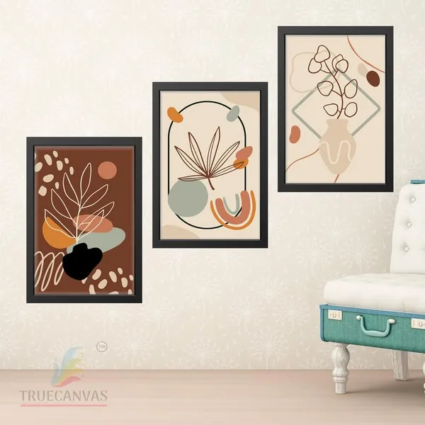 Black__Abstract_Hd_Print_Painting_Set_Of_3_With_Frame_|_For_Home,_Living_Room_Gallery_&_Office,_Black_Frame,_Size_-_13.50_X_19.50_Inch,_Sf431