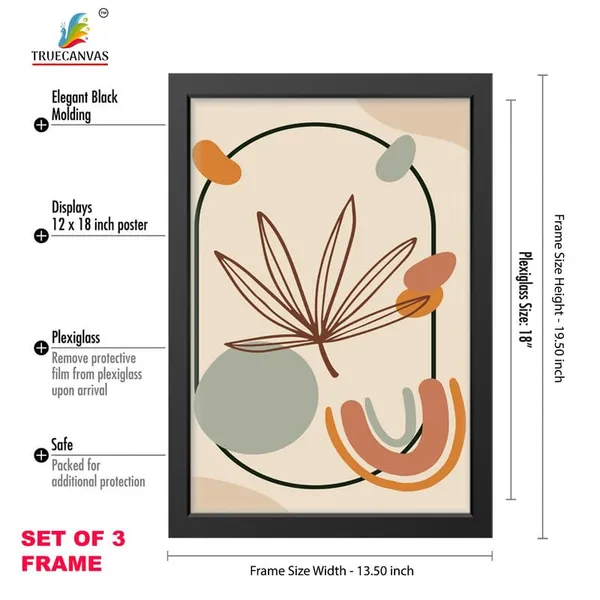 Black__Abstract_Hd_Print_Painting_Set_Of_3_With_Frame_|_For_Home,_Living_Room_Gallery_&_Office,_Black_Frame,_Size_-_13.50_X_19.50_Inch,_Sf431