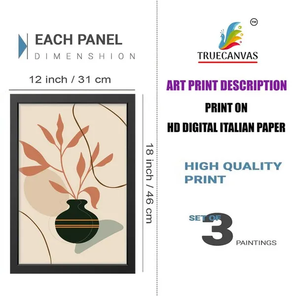 Black__Abstract_Hd_Print_Painting_Set_Of_3_With_Frame_|_For_Home,_Living_Room_Gallery_&_Office,_Black_Frame,_Size_-_13.50_X_19.50_Inch,_Sf434