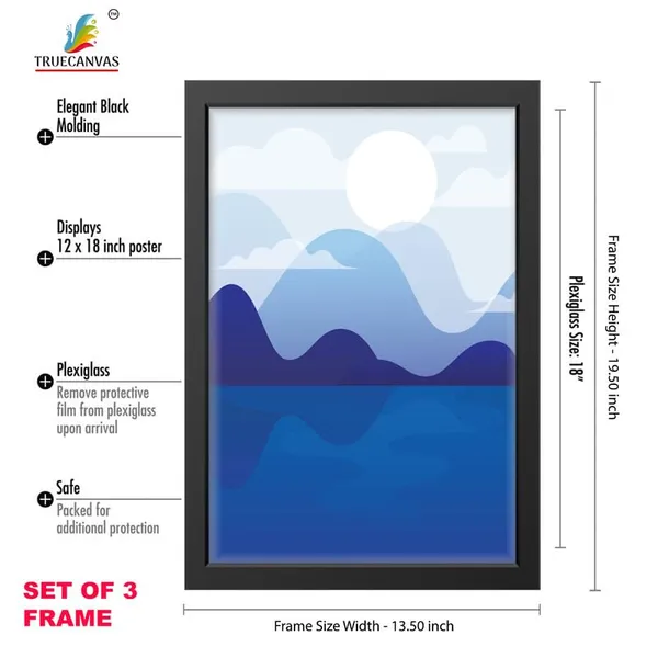 Black__Abstract_Hd_Print_Painting_Set_Of_3_With_Frame_|_For_Home,_Living_Room_Gallery_&_Office,_Black_Frame,_Size_-_13.50_X_19.50_Inch,_Sf436