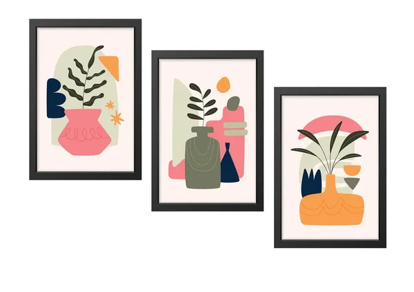 Black__Abstract_Hd_Print_Painting_Set_Of_3_With_Frame_|_For_Home,_Living_Room_Gallery_&_Office,_Black_Frame,_Size_-_13.50_X_19.50_Inch,_Sf438