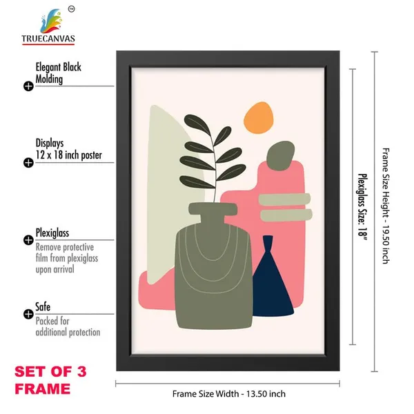 Black__Abstract_Hd_Print_Painting_Set_Of_3_With_Frame_|_For_Home,_Living_Room_Gallery_&_Office,_Black_Frame,_Size_-_13.50_X_19.50_Inch,_Sf438