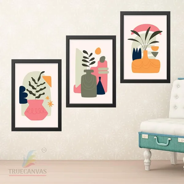 Black__Abstract_Hd_Print_Painting_Set_Of_3_With_Frame_|_For_Home,_Living_Room_Gallery_&_Office,_Black_Frame,_Size_-_13.50_X_19.50_Inch,_Sf438