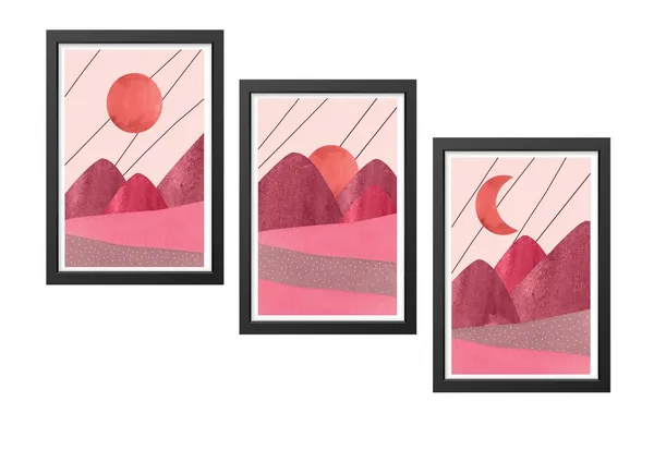 Multicolor_Abstract_Hd_Print_Painting_Set_Of_3_With_Frame_|_For_Home,_Living_Room_Gallery_&_Office,_Black_Frame,_Size_-_13.50_X_19.50_Inch,_Sf439