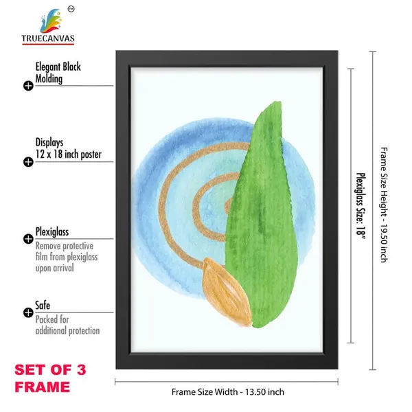 Black__Abstract_Hd_Print_Painting_Set_Of_3_With_Frame_|_For_Home,_Living_Room_Gallery_&_Office,_Black_Frame,_Size_-_13.50_X_19.50_Inch,_Sf441