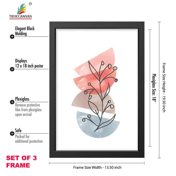Black__Abstract_Hd_Print_Painting_Set_Of_3_With_Frame_|_For_Home,_Living_Room_Gallery_&_Office,_Black_Frame,_Size_-_13.50_X_19.50_Inch,_Sf442