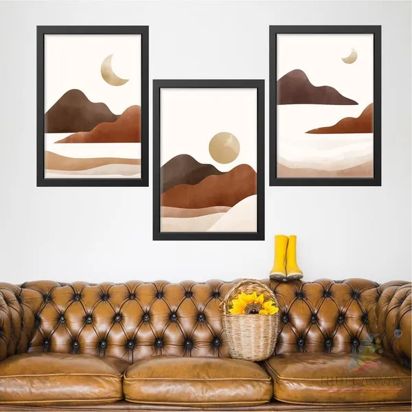 Black__Abstract_Hd_Print_Painting_Set_Of_3_With_Frame_|_For_Home,_Living_Room_Gallery_&_Office,_Black_Frame,_Size_-_13.50_X_19.50_Inch,_Sf443