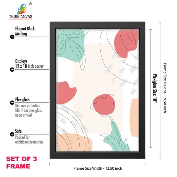 Black__Abstract_Hd_Print_Painting_Set_Of_3_With_Frame_|_For_Home,_Living_Room_Gallery_&_Office,_Black_Frame,_Size_-_13.50_X_19.50_Inch,_Sf446