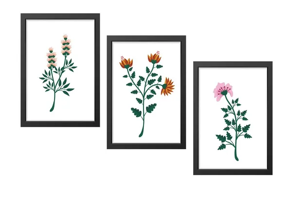 Black__Abstract_Hd_Print_Painting_Set_Of_3_With_Frame_|_For_Home,_Living_Room_Gallery_&_Office,_Black_Frame,_Size_-_13.50_X_19.50_Inch,_Sf448