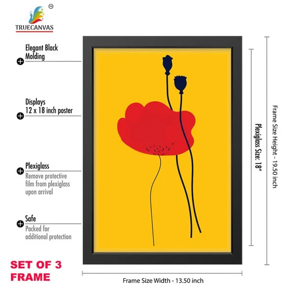 Black__Abstract_Hd_Print_Painting_Set_Of_3_With_Frame_|_For_Home,_Living_Room_Gallery_&_Office,_Black_Frame,_Size_-_13.50_X_19.50_Inch,_Sf449