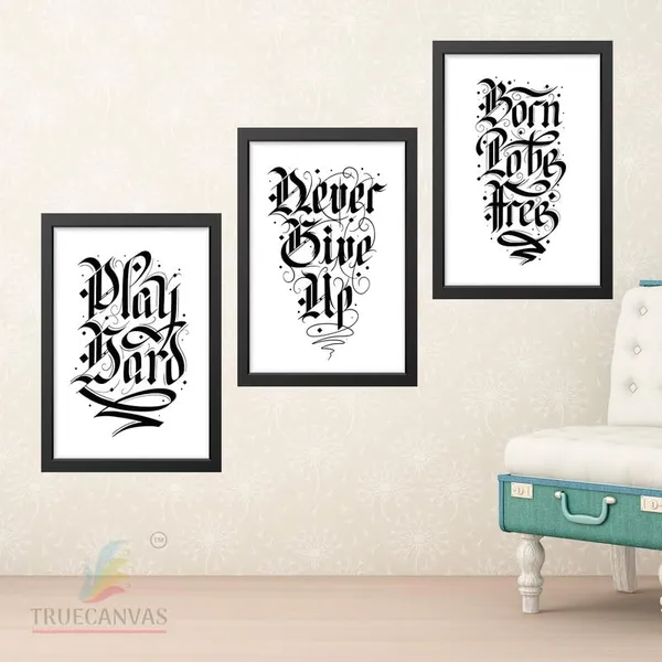 Black__Abstract_Hd_Print_Painting_Set_Of_3_With_Frame_|_For_Home,_Living_Room_Gallery_&_Office,_Black_Frame,_Size_-_13.50_X_19.50_Inch,_Sf452