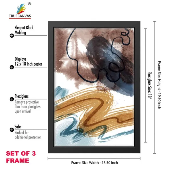 Black__Abstract_Hd_Print_Painting_Set_Of_3_With_Frame_|_For_Home,_Living_Room_Gallery_&_Office,_Black_Frame,_Size_-_13.50_X_19.50_Inch,_Sf455