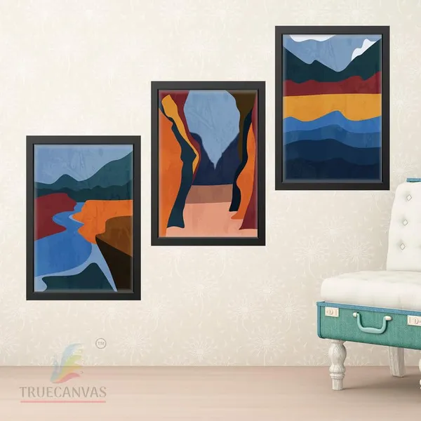 Black__Abstract_Hd_Print_Painting_Set_Of_3_With_Frame_|_For_Home,_Living_Room_Gallery_&_Office,_Black_Frame,_Size_-_13.50_X_19.50_Inch,_Sf458