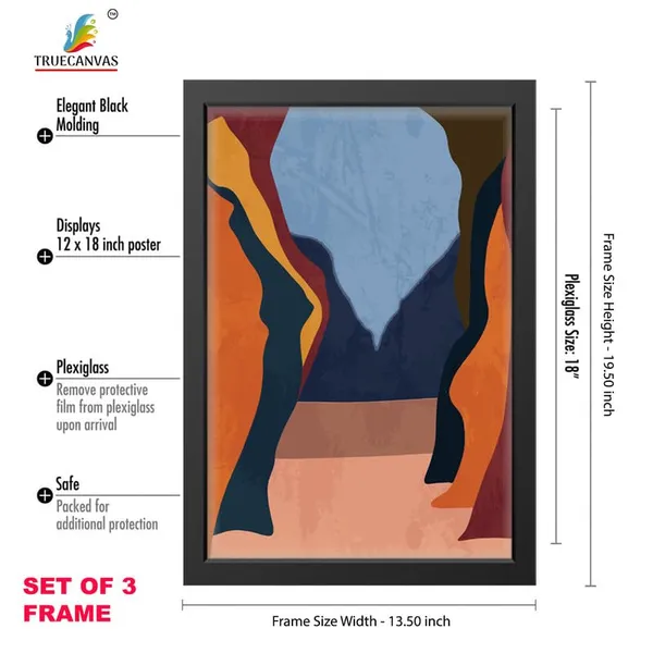 Black__Abstract_Hd_Print_Painting_Set_Of_3_With_Frame_|_For_Home,_Living_Room_Gallery_&_Office,_Black_Frame,_Size_-_13.50_X_19.50_Inch,_Sf458