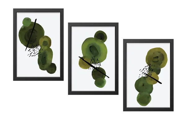 Black__Abstract_Hd_Print_Painting_Set_Of_3_With_Frame_|_For_Home,_Living_Room_Gallery_&_Office,_Black_Frame,_Size_-_13.50_X_19.50_Inch,_Sf459