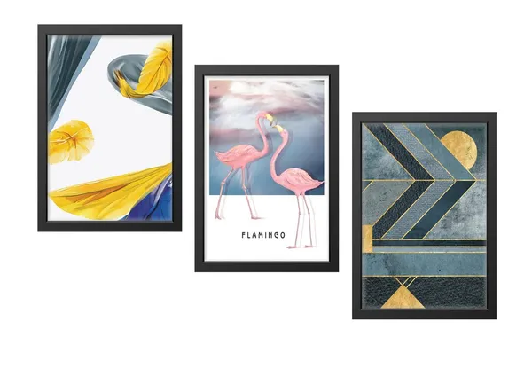 Black__Abstract_Hd_Print_Painting_Set_Of_3_With_Frame_|_For_Home,_Living_Room_Gallery_&_Office,_Black_Frame,_Size_-_13.50_X_19.50_Inch,_Sf465