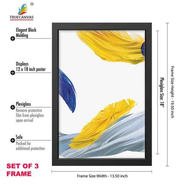 Black__Abstract_Hd_Print_Painting_Set_Of_3_With_Frame_|_For_Home,_Living_Room_Gallery_&_Office,_Black_Frame,_Size_-_13.50_X_19.50_Inch,_Sf466
