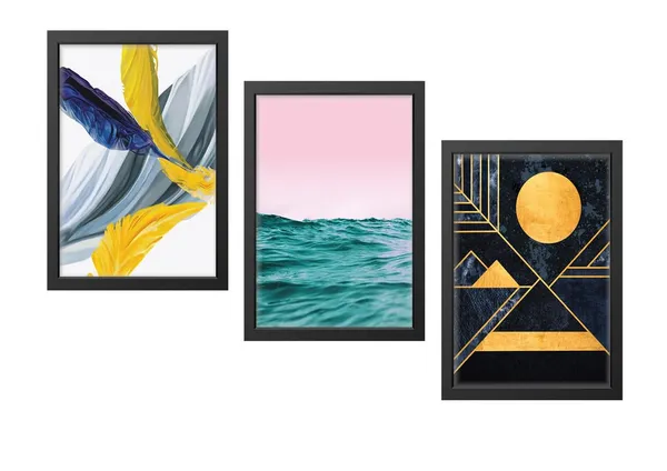 Black__Abstract_Hd_Print_Painting_Set_Of_3_With_Frame_|_For_Home,_Living_Room_Gallery_&_Office,_Black_Frame,_Size_-_13.50_X_19.50_Inch,_Sf467