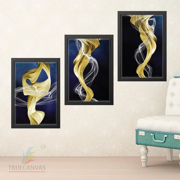 Black__Abstract_Hd_Print_Painting_Set_Of_3_With_Frame_|_For_Home,_Living_Room_Gallery_&_Office,_Black_Frame,_Size_-_13.50_X_19.50_Inch,_Sf471