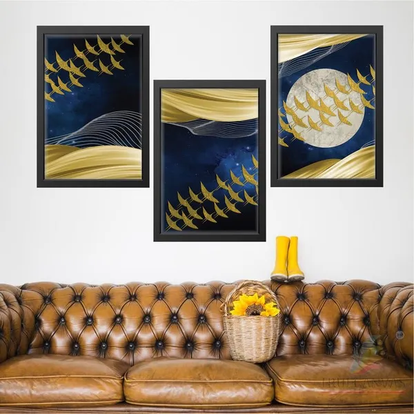Black__Abstract_Hd_Print_Painting_Set_Of_3_With_Frame_|_For_Home,_Living_Room_Gallery_&_Office,_Black_Frame,_Size_-_13.50_X_19.50_Inch,_Sf474