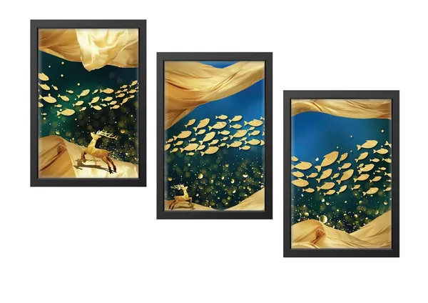 Multicolor_Abstract_Hd_Print_Painting_Set_Of_3_With_Frame_|_For_Home,_Living_Room_Gallery_&_Office,_Black_Frame,_Size_-_13.50_X_19.50_Inch,_Sf475