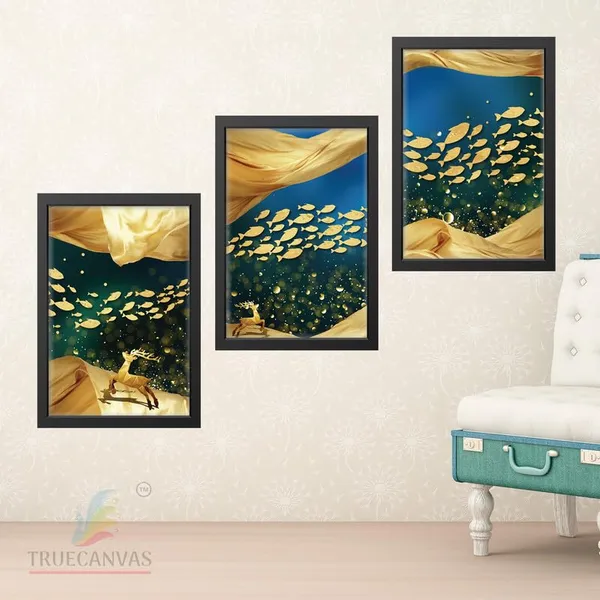 Multicolor_Abstract_Hd_Print_Painting_Set_Of_3_With_Frame_|_For_Home,_Living_Room_Gallery_&_Office,_Black_Frame,_Size_-_13.50_X_19.50_Inch,_Sf475
