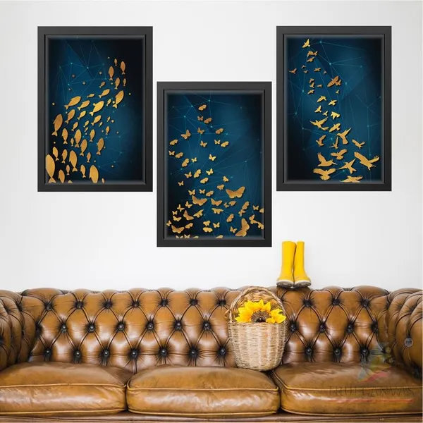 Black__Abstract_Hd_Print_Painting_Set_Of_3_With_Frame_|_For_Home,_Living_Room_Gallery_&_Office,_Black_Frame,_Size_-_13.50_X_19.50_Inch,_Sf476