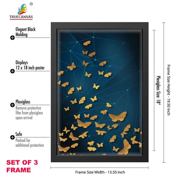Black__Abstract_Hd_Print_Painting_Set_Of_3_With_Frame_|_For_Home,_Living_Room_Gallery_&_Office,_Black_Frame,_Size_-_13.50_X_19.50_Inch,_Sf476