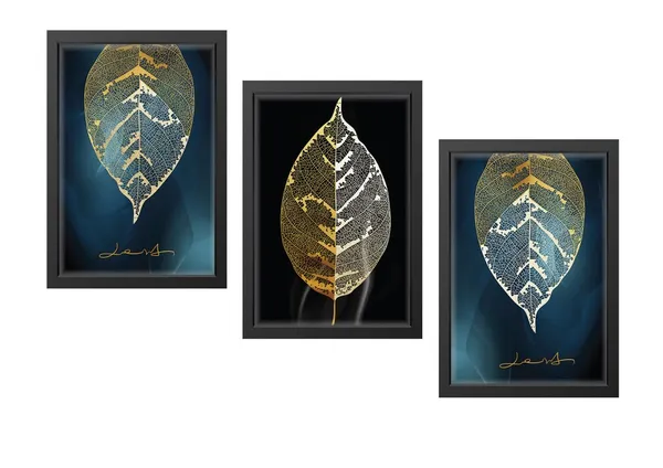 Black__Abstract_Hd_Print_Painting_Set_Of_3_With_Frame_|_For_Home,_Living_Room_Gallery_&_Office,_Black_Frame,_Size_-_13.50_X_19.50_Inch,_Sf479
