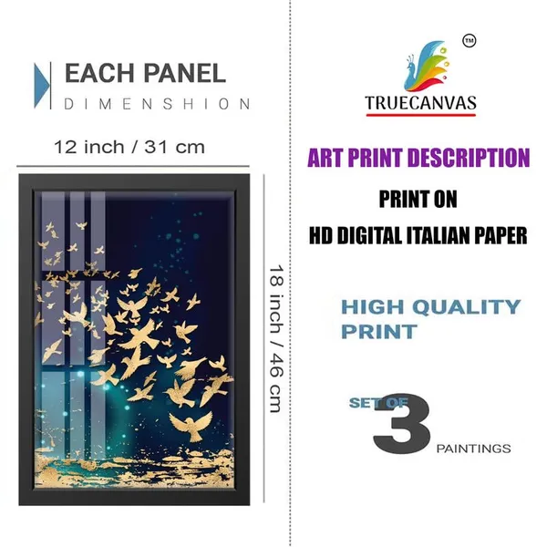 Black__Abstract_Hd_Print_Painting_Set_Of_3_With_Frame_|_For_Home,_Living_Room_Gallery_&_Office,_Black_Frame,_Size_-_13.50_X_19.50_Inch,_Sf480