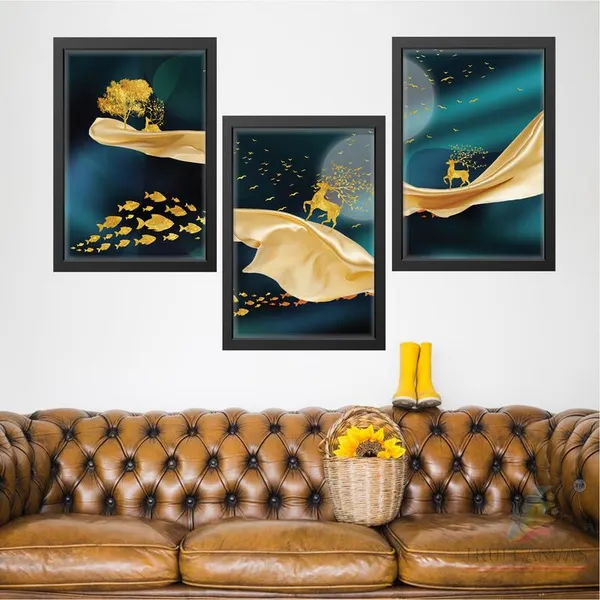 Black__Abstract_Hd_Print_Painting_Set_Of_3_With_Frame_|_For_Home,_Living_Room_Gallery_&_Office,_Black_Frame,_Size_-_13.50_X_19.50_Inch,_Sf483