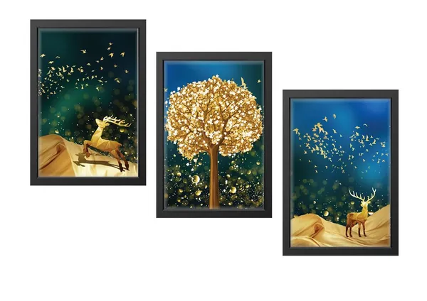 Black__Abstract_Hd_Print_Painting_Set_Of_3_With_Frame_|_For_Home,_Living_Room_Gallery_&_Office,_Black_Frame,_Size_-_13.50_X_19.50_Inch,_Sf485