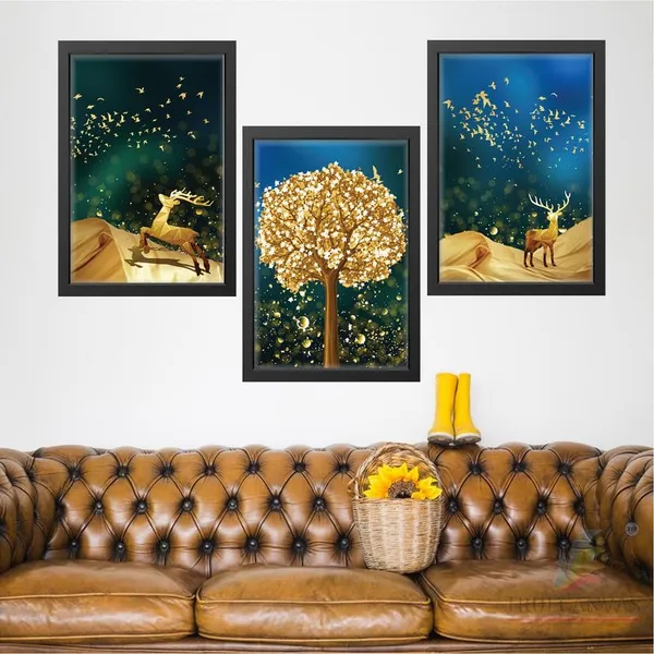 Black__Abstract_Hd_Print_Painting_Set_Of_3_With_Frame_|_For_Home,_Living_Room_Gallery_&_Office,_Black_Frame,_Size_-_13.50_X_19.50_Inch,_Sf485