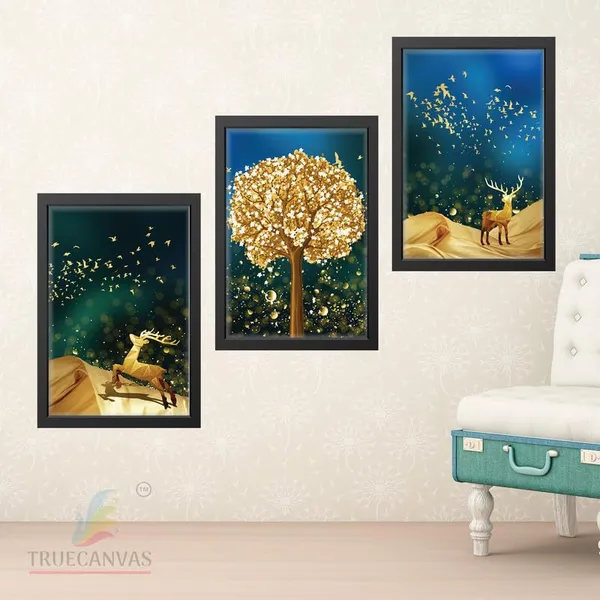 Black__Abstract_Hd_Print_Painting_Set_Of_3_With_Frame_|_For_Home,_Living_Room_Gallery_&_Office,_Black_Frame,_Size_-_13.50_X_19.50_Inch,_Sf485