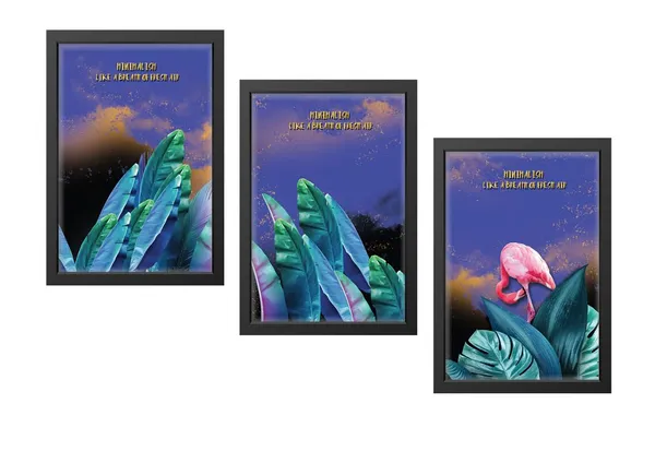 Black__Abstract_Hd_Print_Painting_Set_Of_3_With_Frame_|_For_Home,_Living_Room_Gallery_&_Office,_Black_Frame,_Size_-_13.50_X_19.50_Inch,_Sf488