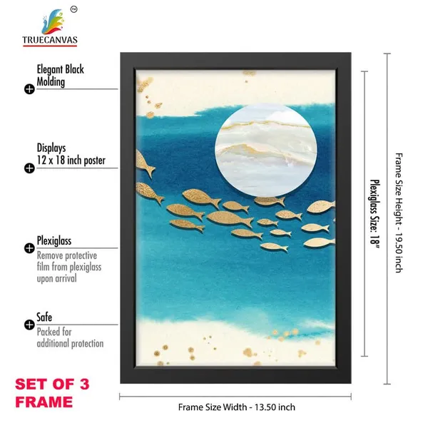 Black__Abstract_Hd_Print_Painting_Set_Of_3_With_Frame_|_For_Home,_Living_Room_Gallery_&_Office,_Black_Frame,_Size_-_13.50_X_19.50_Inch,_Sf490