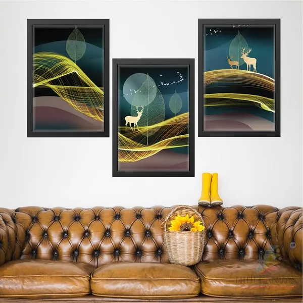 Black__Abstract_Hd_Print_Painting_Set_Of_3_With_Frame_|_For_Home,_Living_Room_Gallery_&_Office,_Black_Frame,_Size_-_13.50_X_19.50_Inch,_Sf493