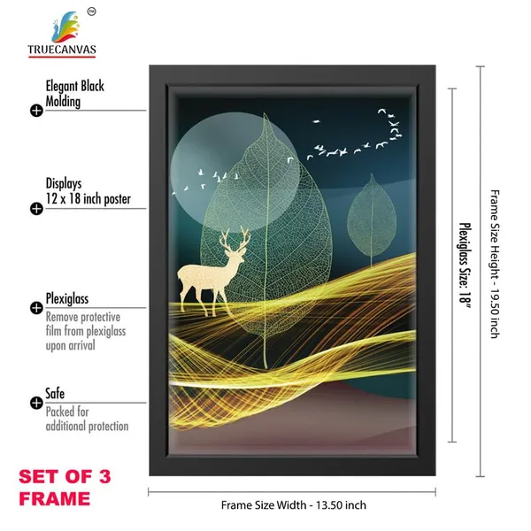 Black__Abstract_Hd_Print_Painting_Set_Of_3_With_Frame_|_For_Home,_Living_Room_Gallery_&_Office,_Black_Frame,_Size_-_13.50_X_19.50_Inch,_Sf493