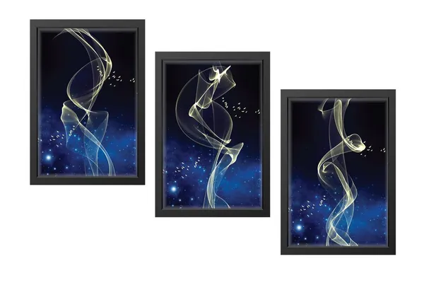 Black__Abstract_Hd_Print_Painting_Set_Of_3_With_Frame_|_For_Home,_Living_Room_Gallery_&_Office,_Black_Frame,_Size_-_13.50_X_19.50_Inch,_Sf500