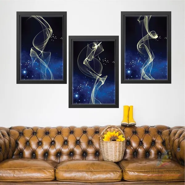 Black__Abstract_Hd_Print_Painting_Set_Of_3_With_Frame_|_For_Home,_Living_Room_Gallery_&_Office,_Black_Frame,_Size_-_13.50_X_19.50_Inch,_Sf500