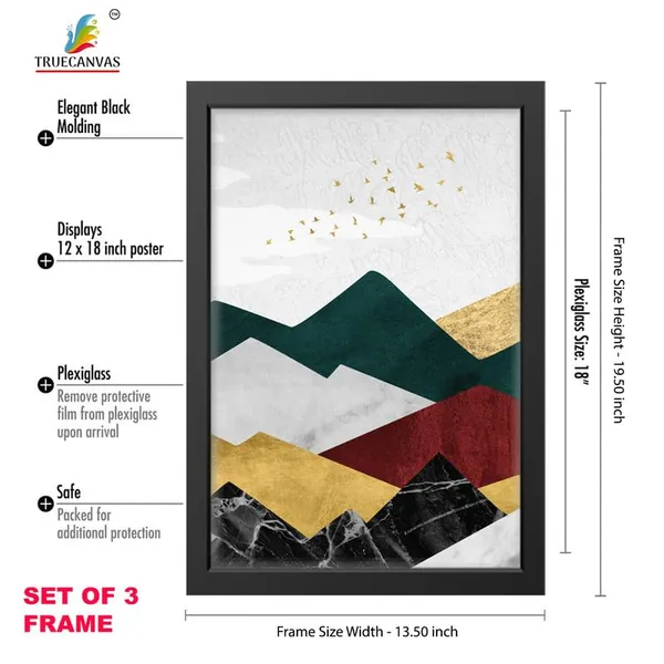 Black__Abstract_Hd_Print_Painting_Set_Of_3_With_Frame_|_For_Home,_Living_Room_Gallery_&_Office,_Black_Frame,_Size_-_13.50_X_19.50_Inch,_Sf502