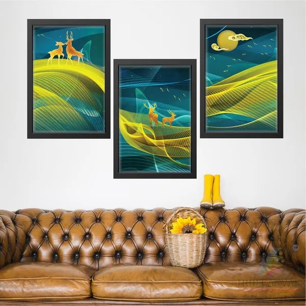 Black__Abstract_Hd_Print_Painting_Set_Of_3_With_Frame_|_For_Home,_Living_Room_Gallery_&_Office,_Black_Frame,_Size_-_13.50_X_19.50_Inch,_Sf503