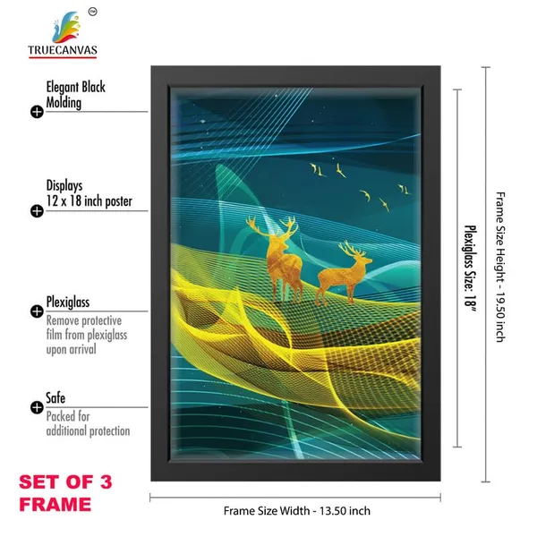 Black__Abstract_Hd_Print_Painting_Set_Of_3_With_Frame_|_For_Home,_Living_Room_Gallery_&_Office,_Black_Frame,_Size_-_13.50_X_19.50_Inch,_Sf503