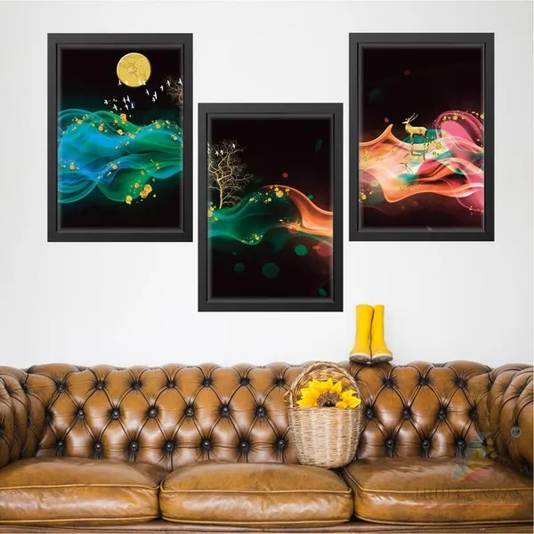 Black__Abstract_Hd_Print_Painting_Set_Of_3_With_Frame_|_For_Home,_Living_Room_Gallery_&_Office,_Black_Frame,_Size_-_13.50_X_19.50_Inch,_Sf506