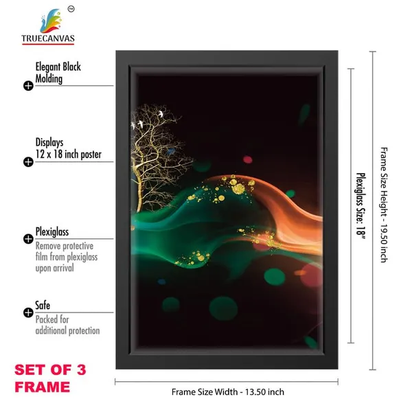 Black__Abstract_Hd_Print_Painting_Set_Of_3_With_Frame_|_For_Home,_Living_Room_Gallery_&_Office,_Black_Frame,_Size_-_13.50_X_19.50_Inch,_Sf506